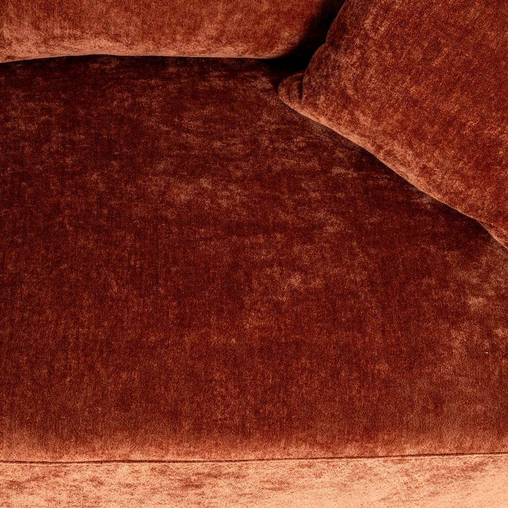 Sofá 3 Plazas Teja Tejido 100% Poliéster y Madera Conglomerada 210x96x86 cm - Imagen 6