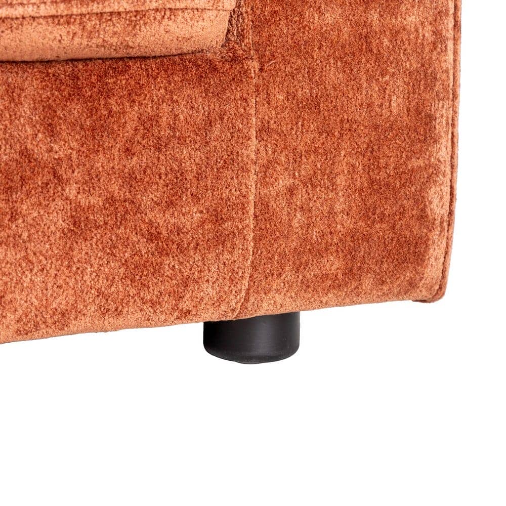 Sofá 3 Plazas Teja Tejido 100% Poliéster y Madera Conglomerada 210x96x86 cm - Imagen 7