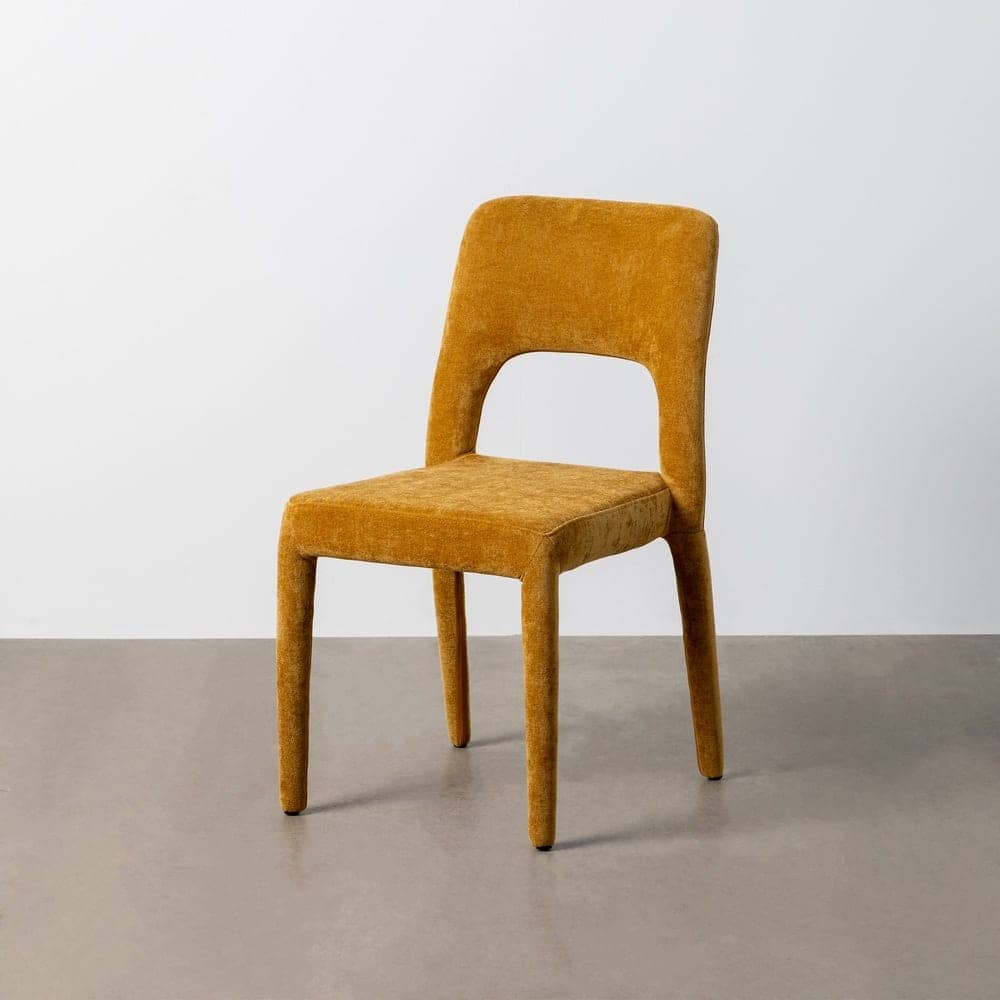 Silla Apilable Mostaza Tejido con Estructura de Metal 47x61x84 cm - Imagen 10