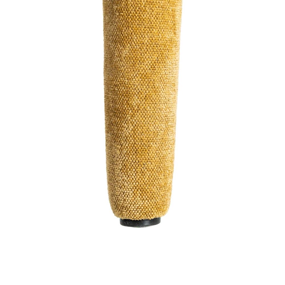 Silla Apilable Mostaza Tejido con Estructura de Metal 47x61x84 cm - Imagen 9