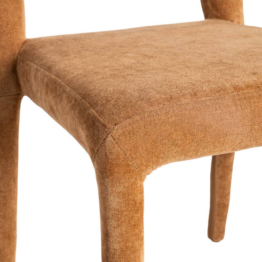 Silla Apilable Marrón de Tejido con Estructura de Metal - 47x61x84 cm - Imagen 7