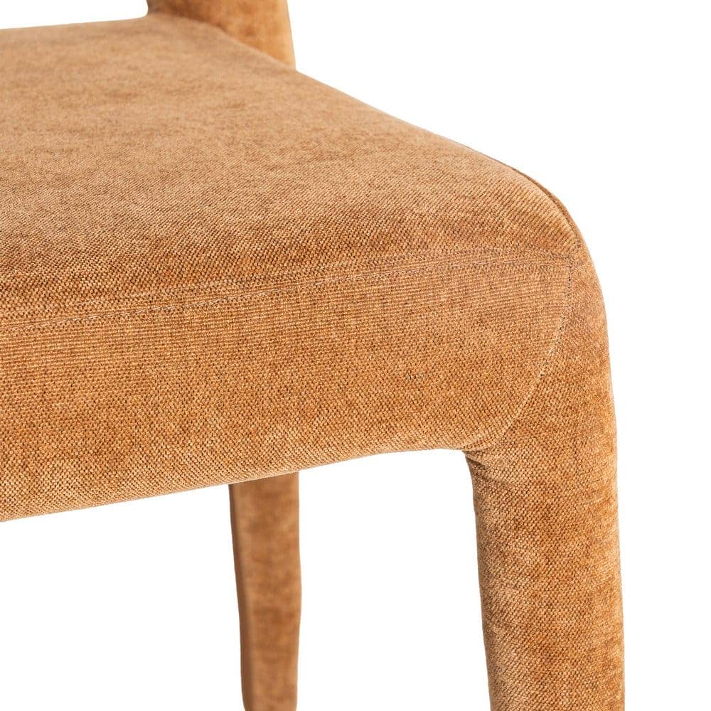 Silla Apilable Marrón de Tejido con Estructura de Metal - 47x61x84 cm - Imagen 8