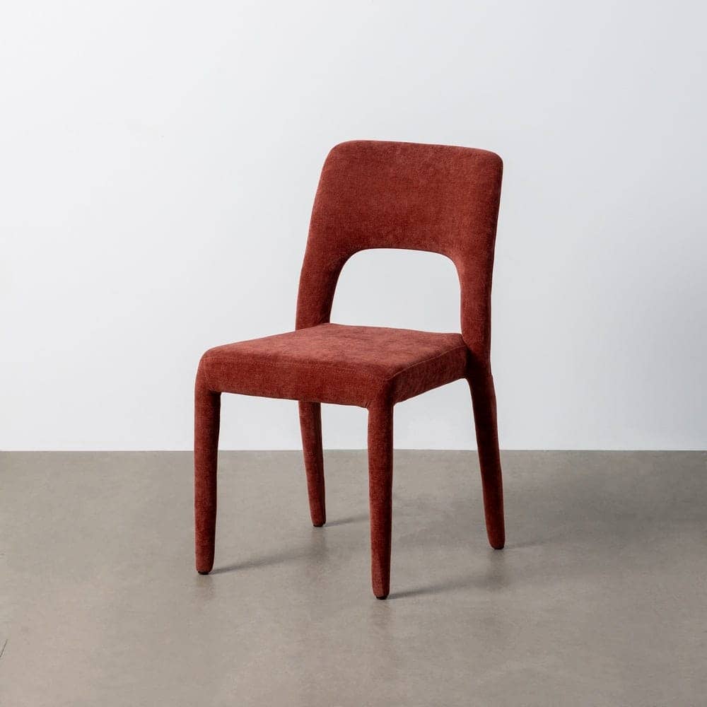 Silla Burdeos Tejido Apilable con Estructura de Metal - 47x61x84 cm - Imagen 10
