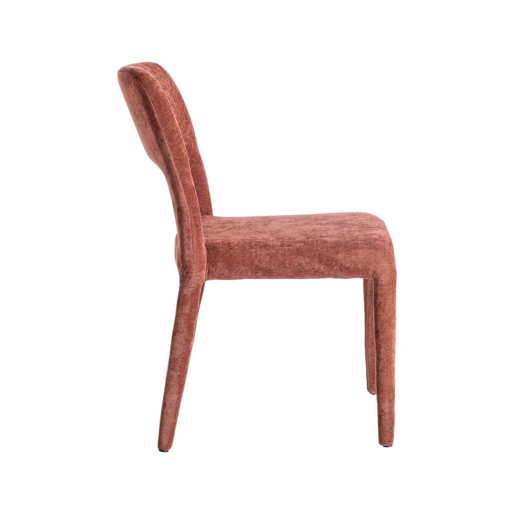 Silla Burdeos Tejido Apilable con Estructura de Metal - 47x61x84 cm - Imagen 3