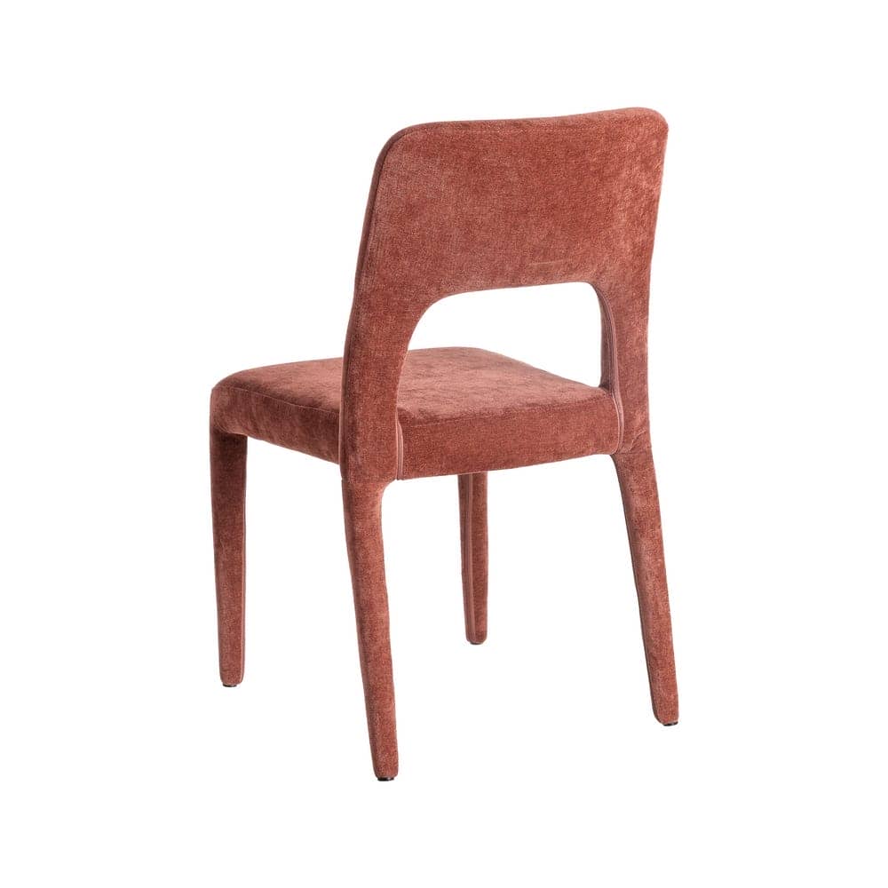 Silla Burdeos Tejido Apilable con Estructura de Metal - 47x61x84 cm - Imagen 4