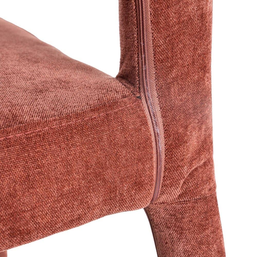 Silla Burdeos Tejido Apilable con Estructura de Metal - 47x61x84 cm - Imagen 6
