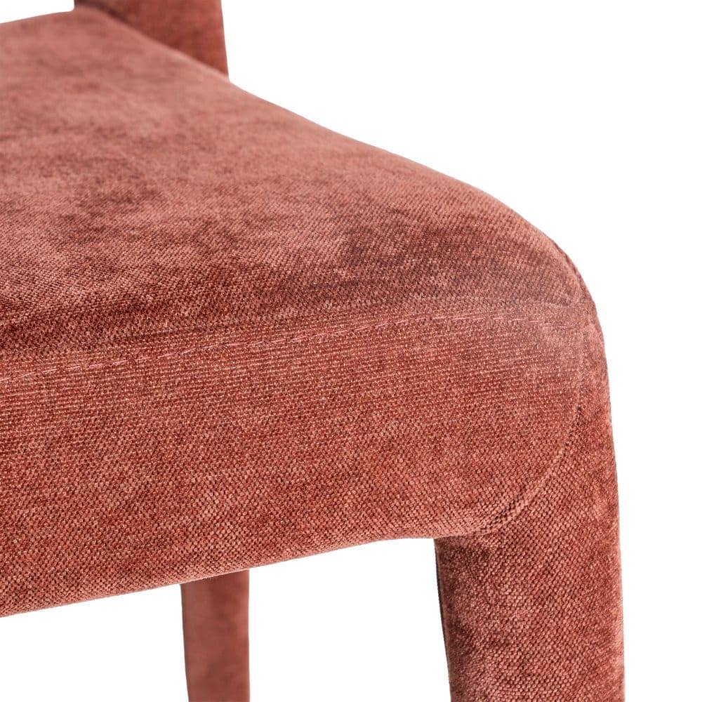 Silla Burdeos Tejido Apilable con Estructura de Metal - 47x61x84 cm - Imagen 8