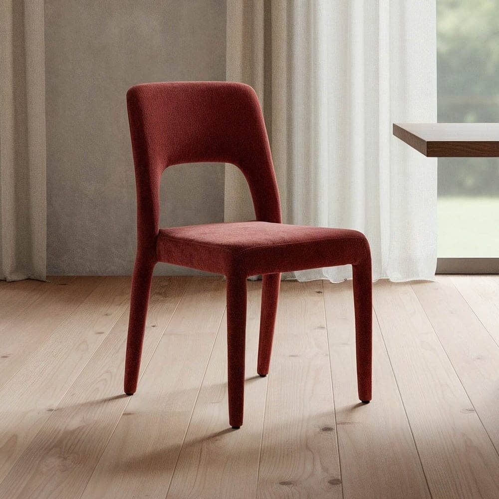 Silla Burdeos Tejido Apilable con Estructura de Metal - 47x61x84 cm - Imagen 11