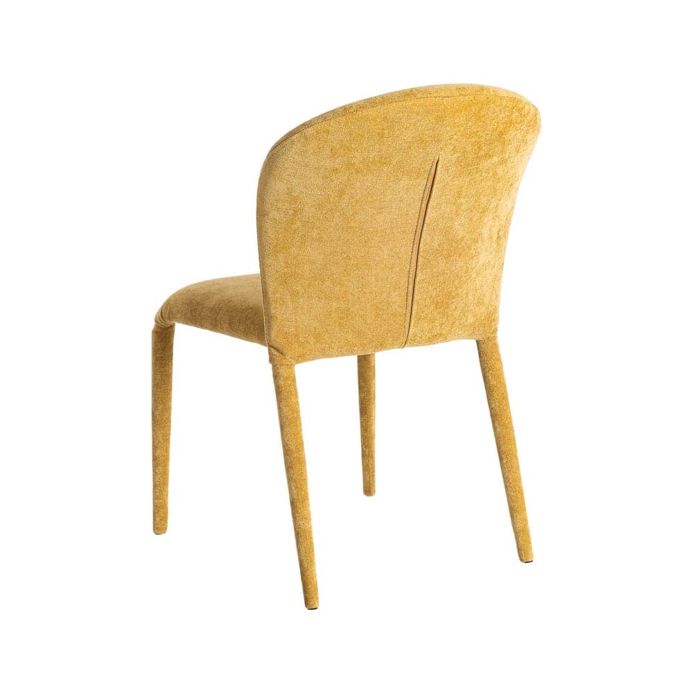 Silla Apilable Mostaza Tejido con Estructura de Metal 50x61x82 cm - Imagen 4