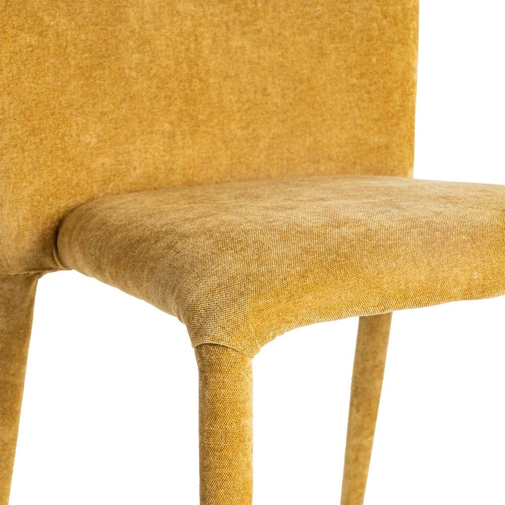 Silla Apilable Mostaza Tejido con Estructura de Metal 50x61x82 cm - Imagen 7