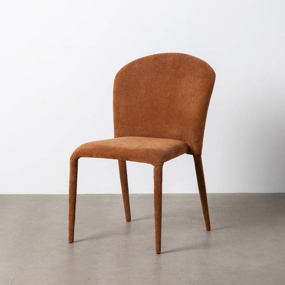Silla Apilable Marrón de Tejido con Estructura de Metal - 50x61x82 cm - Imagen 10