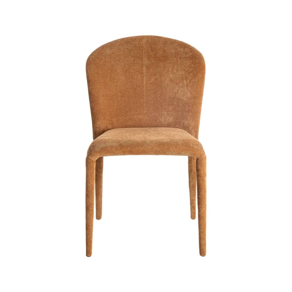 Silla Apilable Marrón de Tejido con Estructura de Metal - 50x61x82 cm - Imagen 2