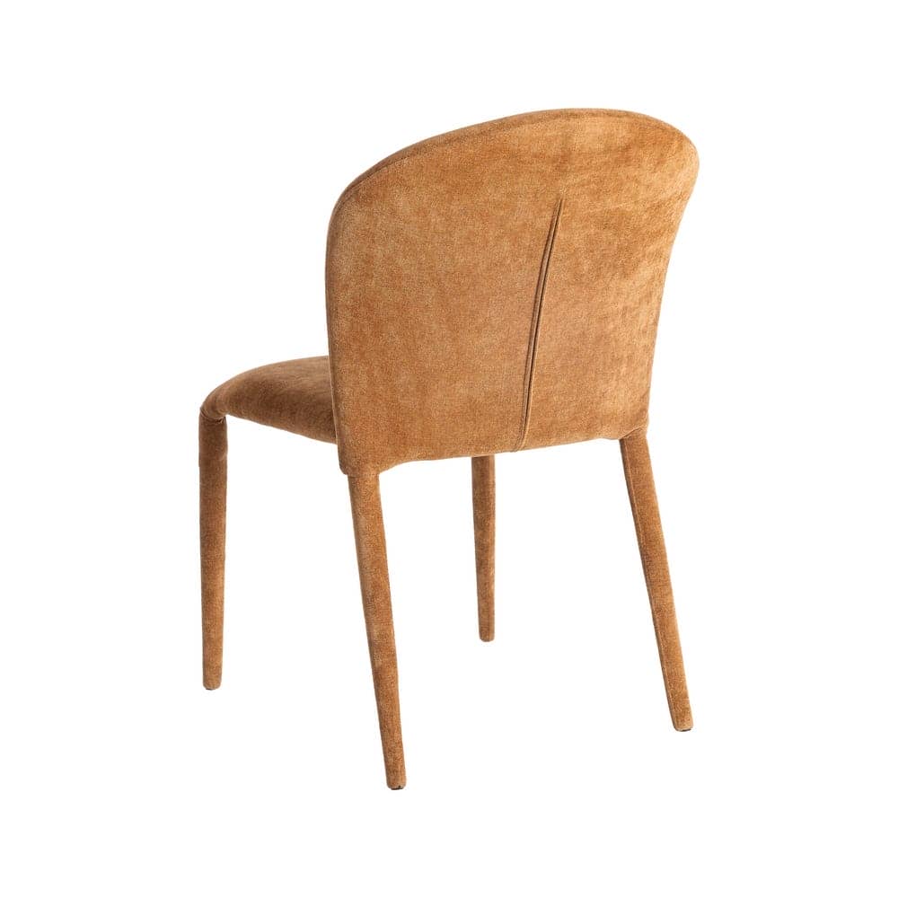 Silla Apilable Marrón de Tejido con Estructura de Metal - 50x61x82 cm - Imagen 4