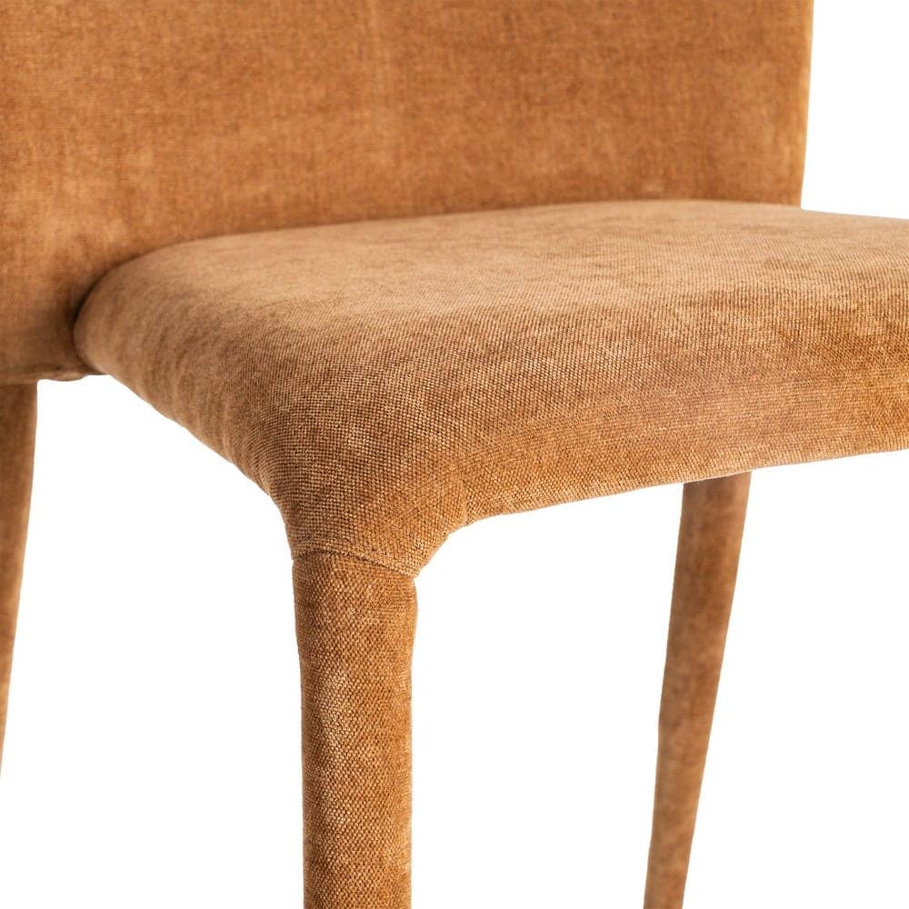 Silla Apilable Marrón de Tejido con Estructura de Metal - 50x61x82 cm - Imagen 6