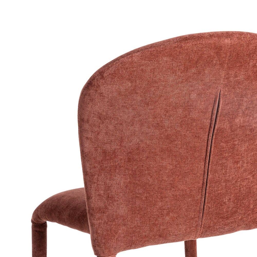 Silla Apilable Burdeos Tejido con Estructura de Metal 50x61x82 cm - Imagen 5