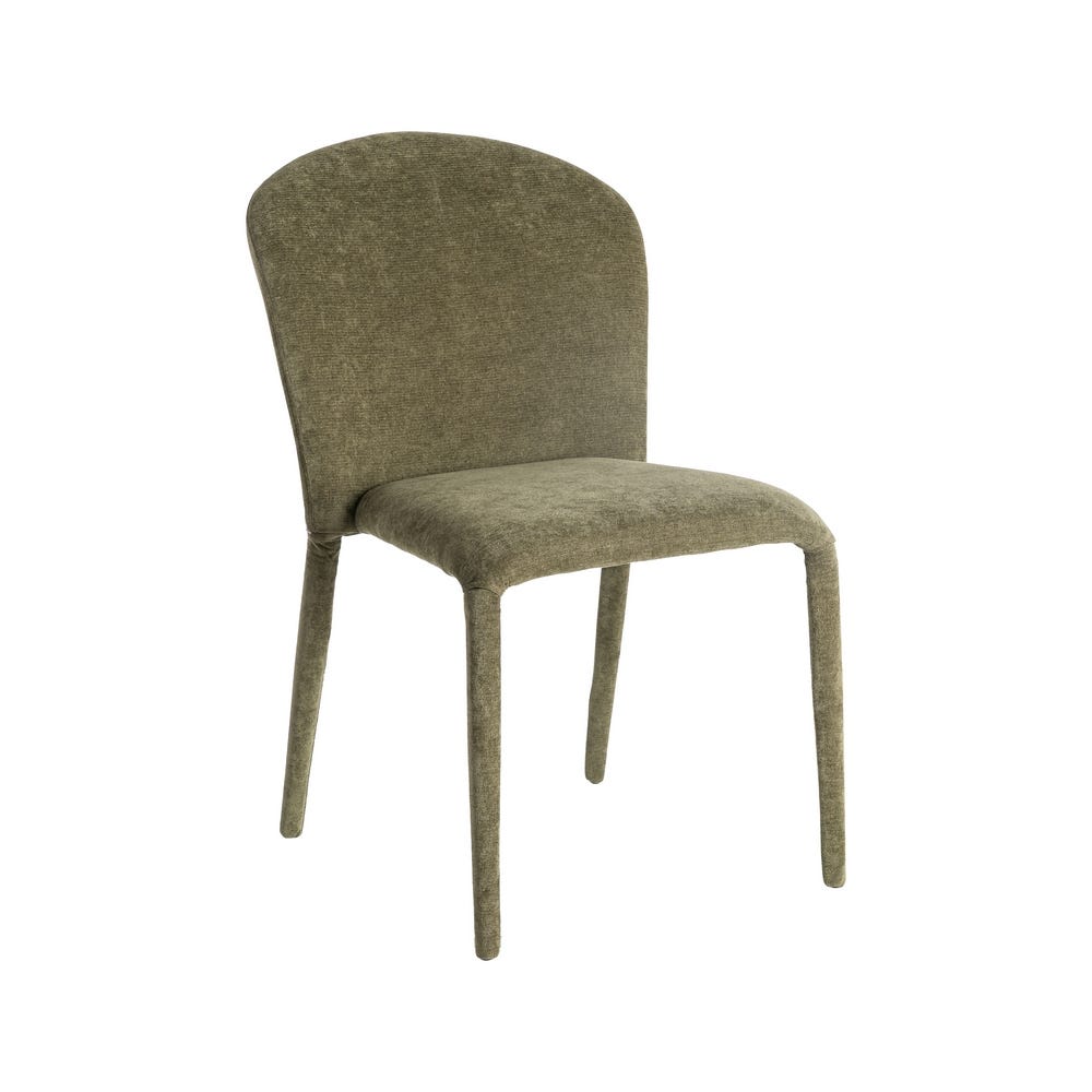 Pack de 4 Sillas Apilable Verde Tejido Salón 50 x 61 x 82 cm - Imagen 3