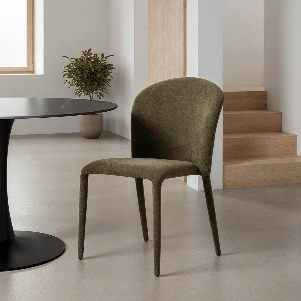 Pack de 4 Sillas Apilable Verde Tejido Salón 50 x 61 x 82 cm - Imagen 11