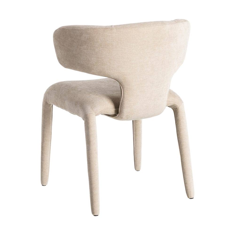 Silla Taupe Tejido 100% Poliéster 58x55x76 cm con Relleno de Espuma - Imagen 4