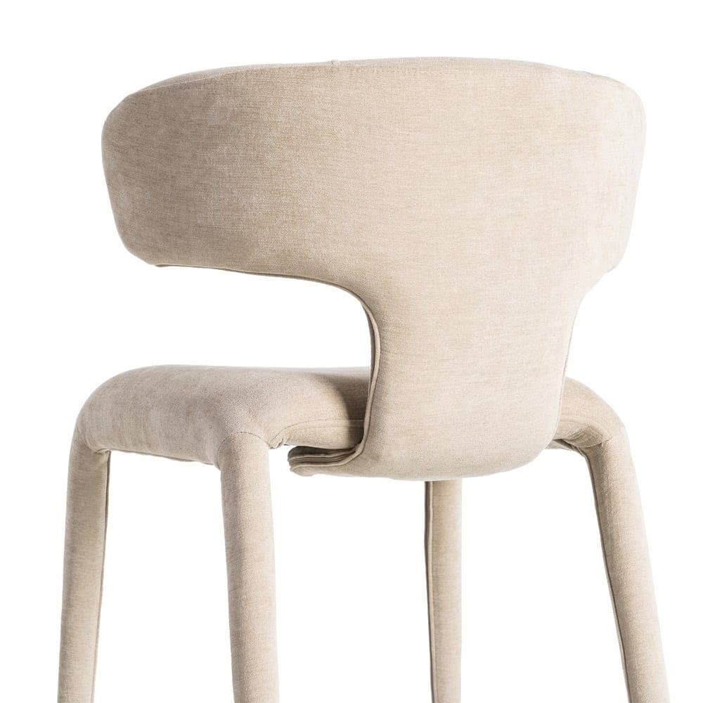 Silla Taupe Tejido 100% Poliéster 58x55x76 cm con Relleno de Espuma - Imagen 5
