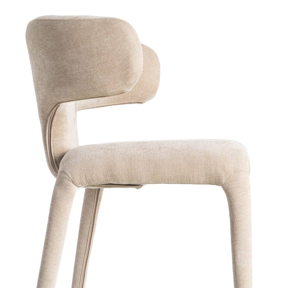 Silla Taupe Tejido 100% Poliéster 58x55x76 cm con Relleno de Espuma - Imagen 6