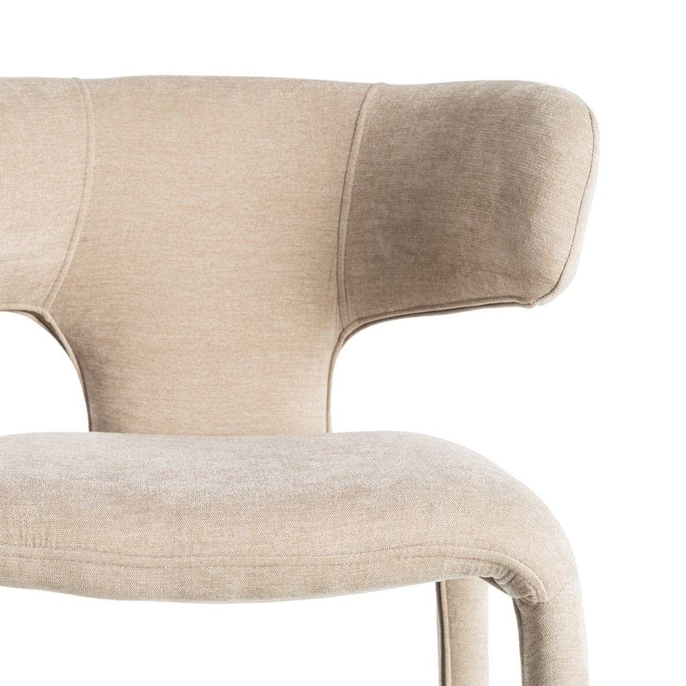 Silla Taupe Tejido 100% Poliéster 58x55x76 cm con Relleno de Espuma - Imagen 8