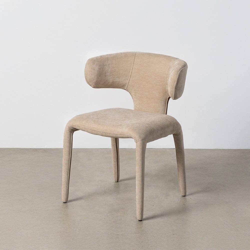 Silla Taupe Tejido 100% Poliéster 58x55x76 cm con Relleno de Espuma - Imagen 12