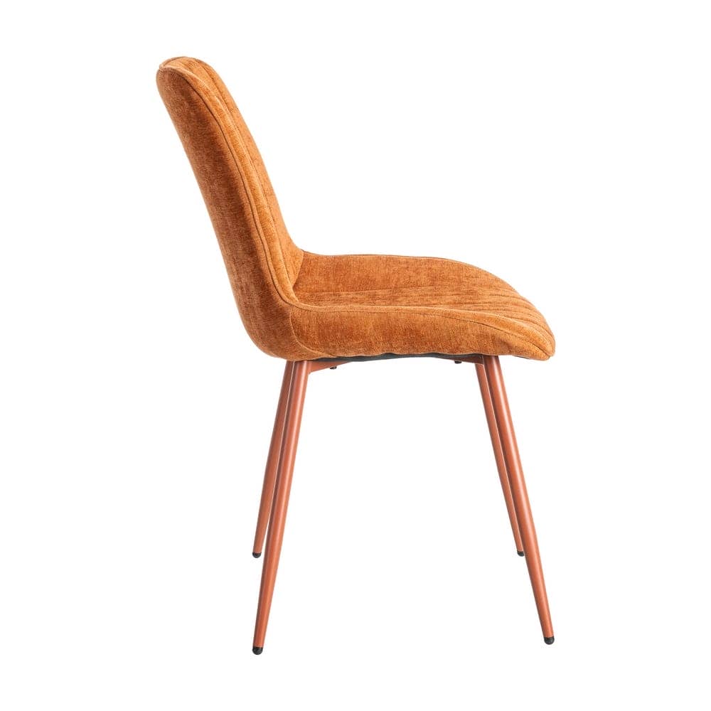 Silla Teja Tejido 100% Poliéster con Patas de Hierro 50x60x85 cm - Imagen 3