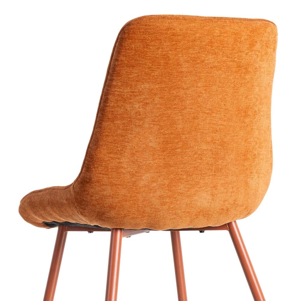 Silla Teja Tejido 100% Poliéster con Patas de Hierro 50x60x85 cm - Imagen 5