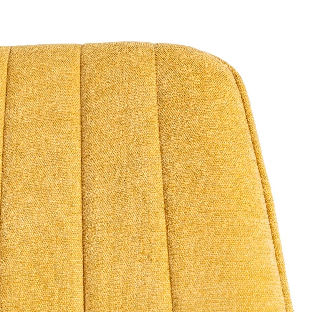 Silla Amarilla Tejido 100% Poliéster con Patas de Hierro 50x60x85 cm - Imagen 9