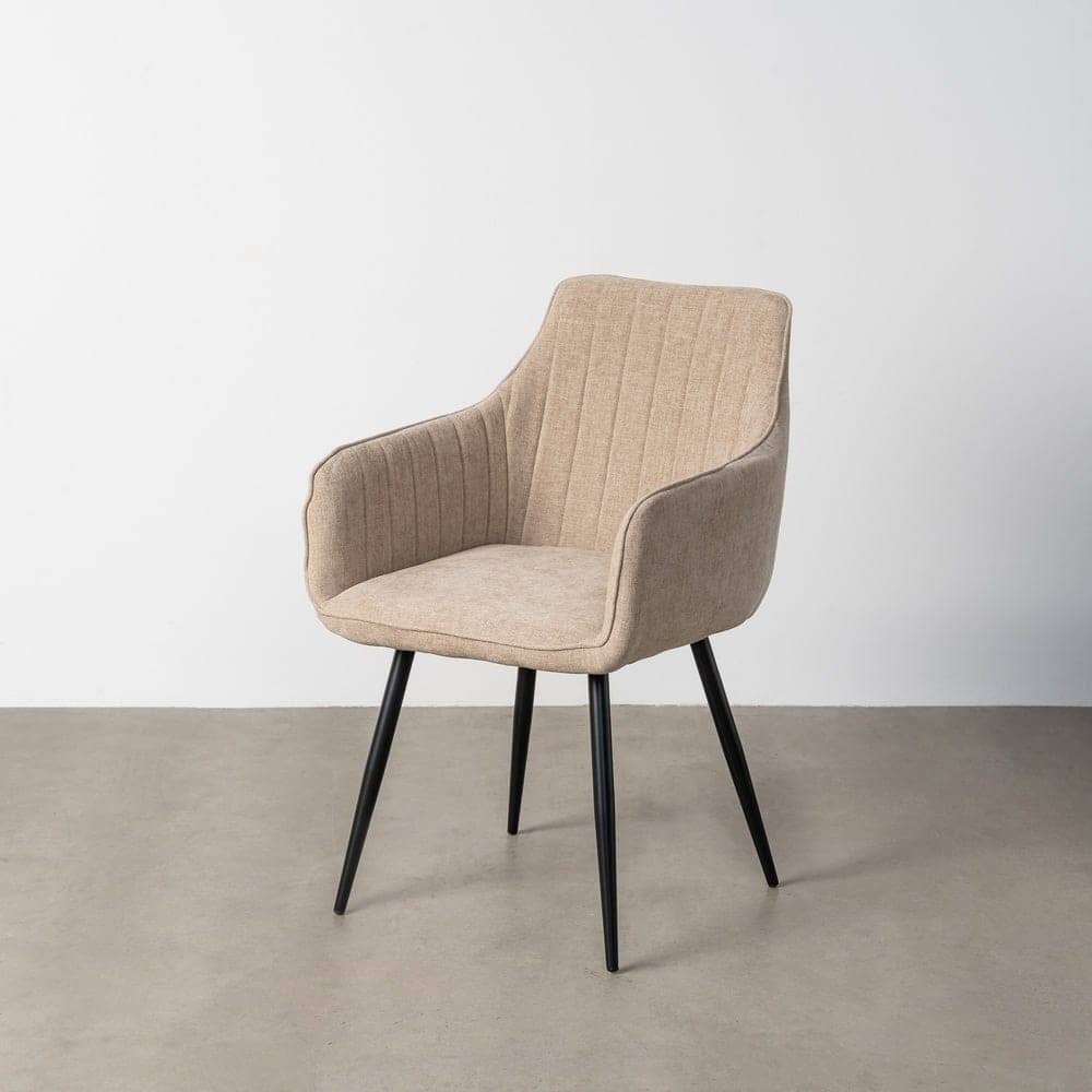 Silla Beige de Tejido y Metal, 55x58.5x84 cm, Normativa EN16139 - Imagen 11