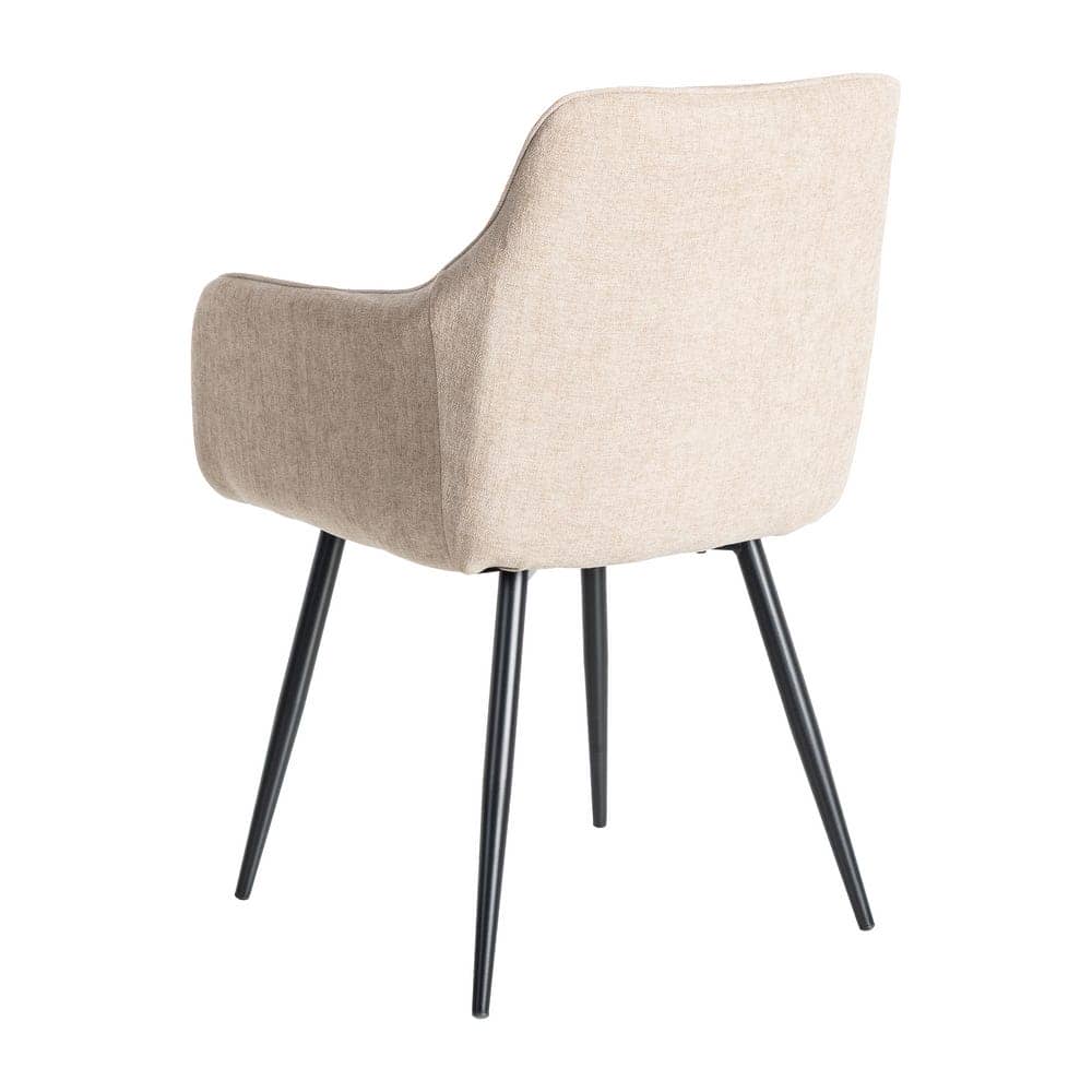 Silla Beige de Tejido y Metal, 55x58.5x84 cm, Normativa EN16139 - Imagen 4