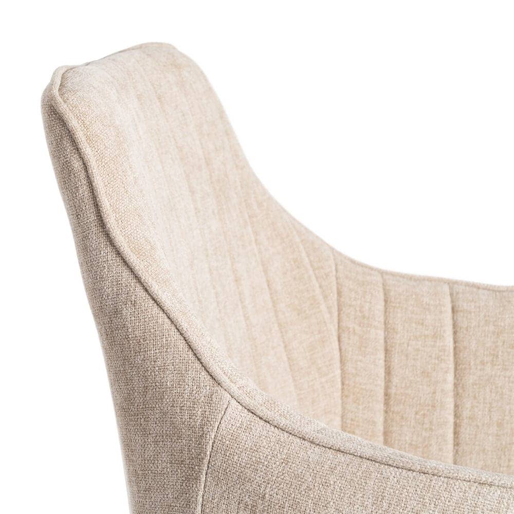 Silla Beige de Tejido y Metal, 55x58.5x84 cm, Normativa EN16139 - Imagen 6