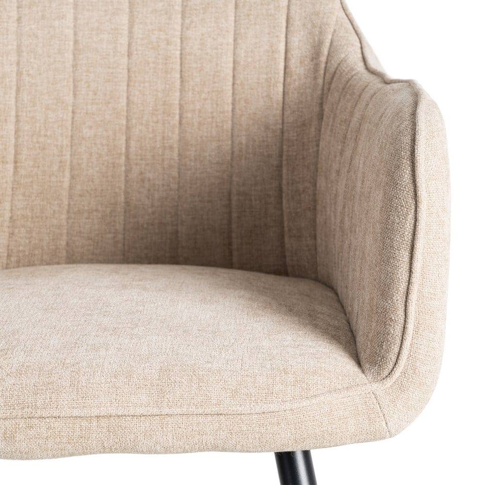 Silla Beige de Tejido y Metal, 55x58.5x84 cm, Normativa EN16139 - Imagen 7