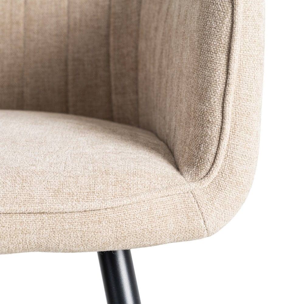 Silla Beige de Tejido y Metal, 55x58.5x84 cm, Normativa EN16139 - Imagen 9