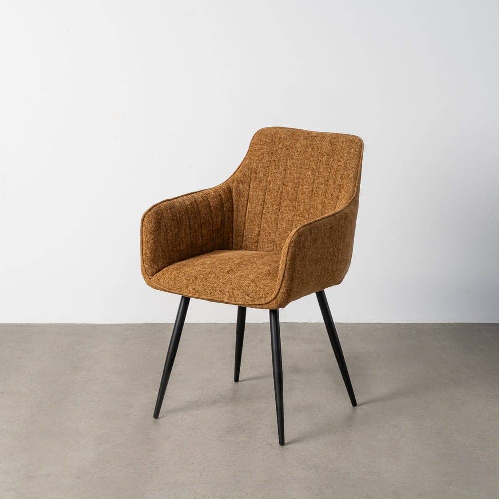 Silla Marrón de Tejido y Metal, 55x58.5x84 cm, Normativa EN16139 - Imagen 11