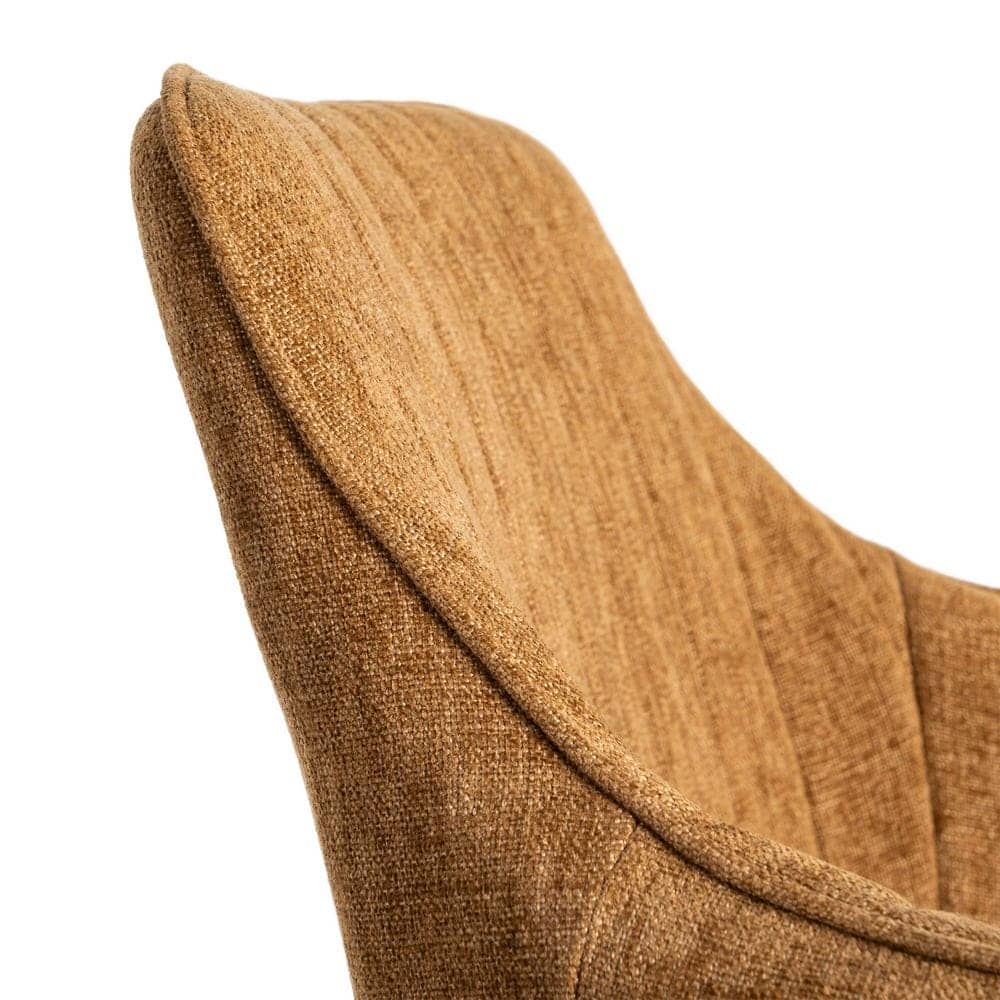 Silla Marrón de Tejido y Metal, 55x58.5x84 cm, Normativa EN16139 - Imagen 6
