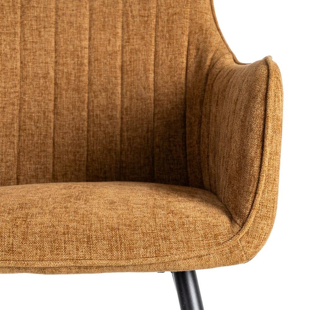 Silla Marrón de Tejido y Metal, 55x58.5x84 cm, Normativa EN16139 - Imagen 7