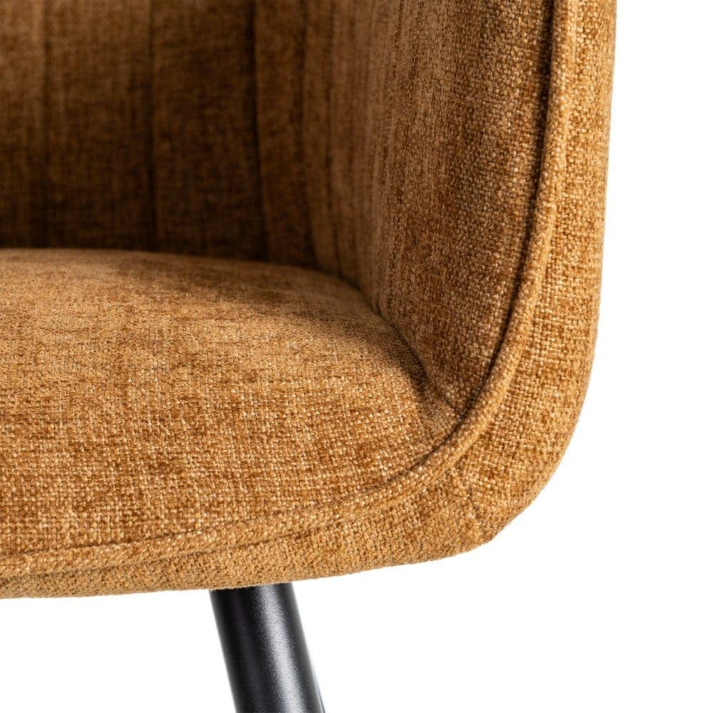 Silla Marrón de Tejido y Metal, 55x58.5x84 cm, Normativa EN16139 - Imagen 9