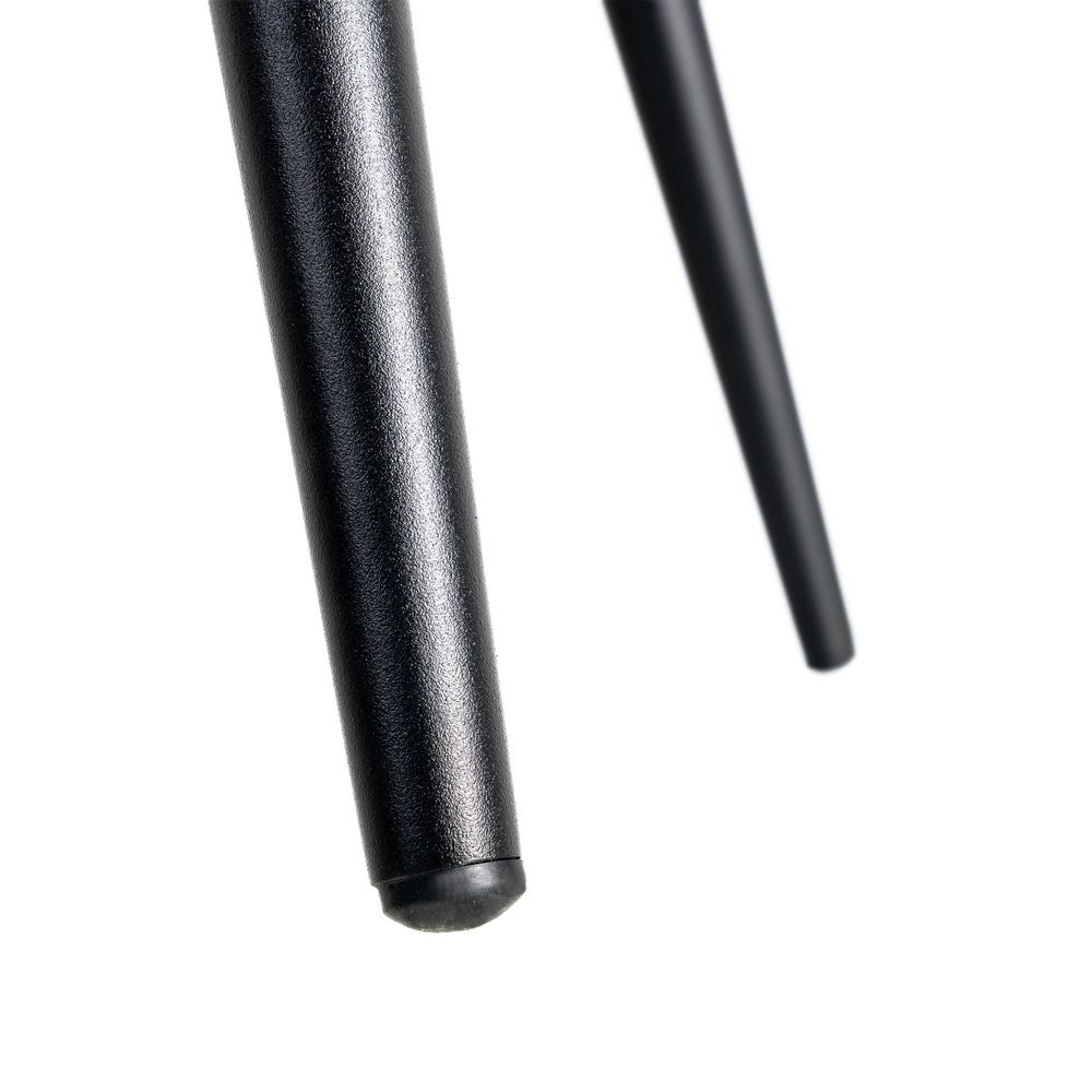 Pack de 2 Sillas verde tapizada en tela con patas metálicas para comedor – 55 x 58,5 x 84 cm - Imagen 11