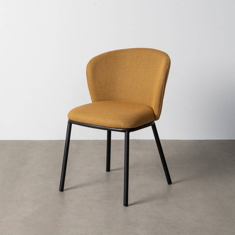 Silla Espiga Mostaza Tejido-Metal 55x55x78 cm, No Apilable, Normativa EN16139 - Imagen 11