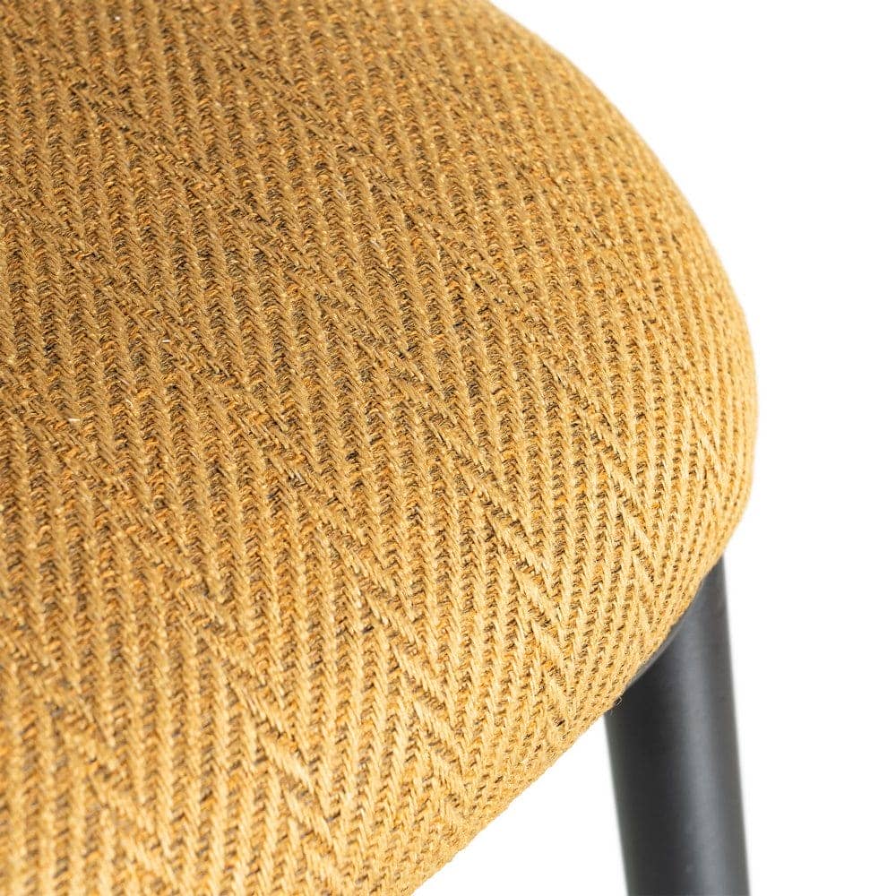 Silla Espiga Mostaza Tejido-Metal 55x55x78 cm, No Apilable, Normativa EN16139 - Imagen 7