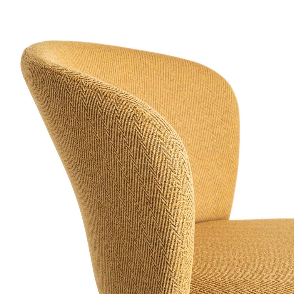 Silla Espiga Mostaza Tejido-Metal 55x55x78 cm, No Apilable, Normativa EN16139 - Imagen 8