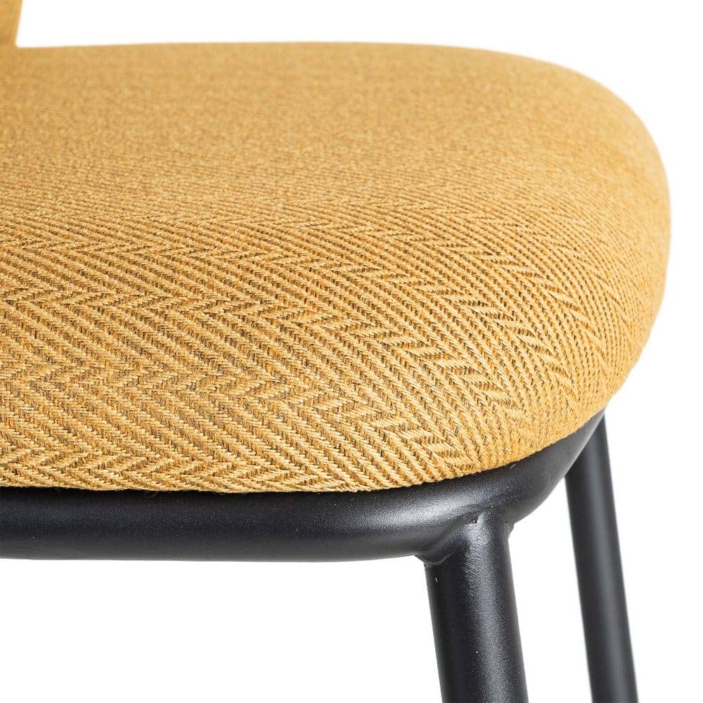 Silla Espiga Mostaza Tejido-Metal 55x55x78 cm, No Apilable, Normativa EN16139 - Imagen 9