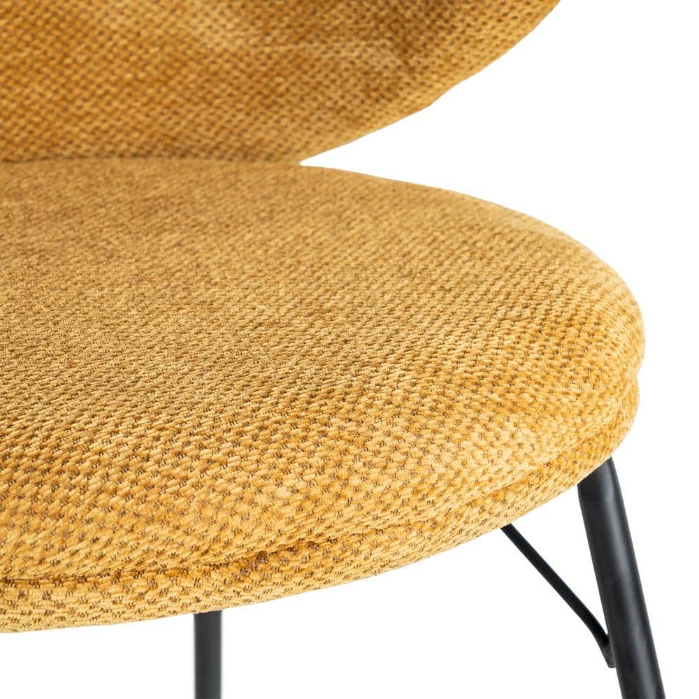 Silla Mostaza Tejido-Metal 57x53x75 cm, No Apilable, Cumple EN16139 - Imagen 7
