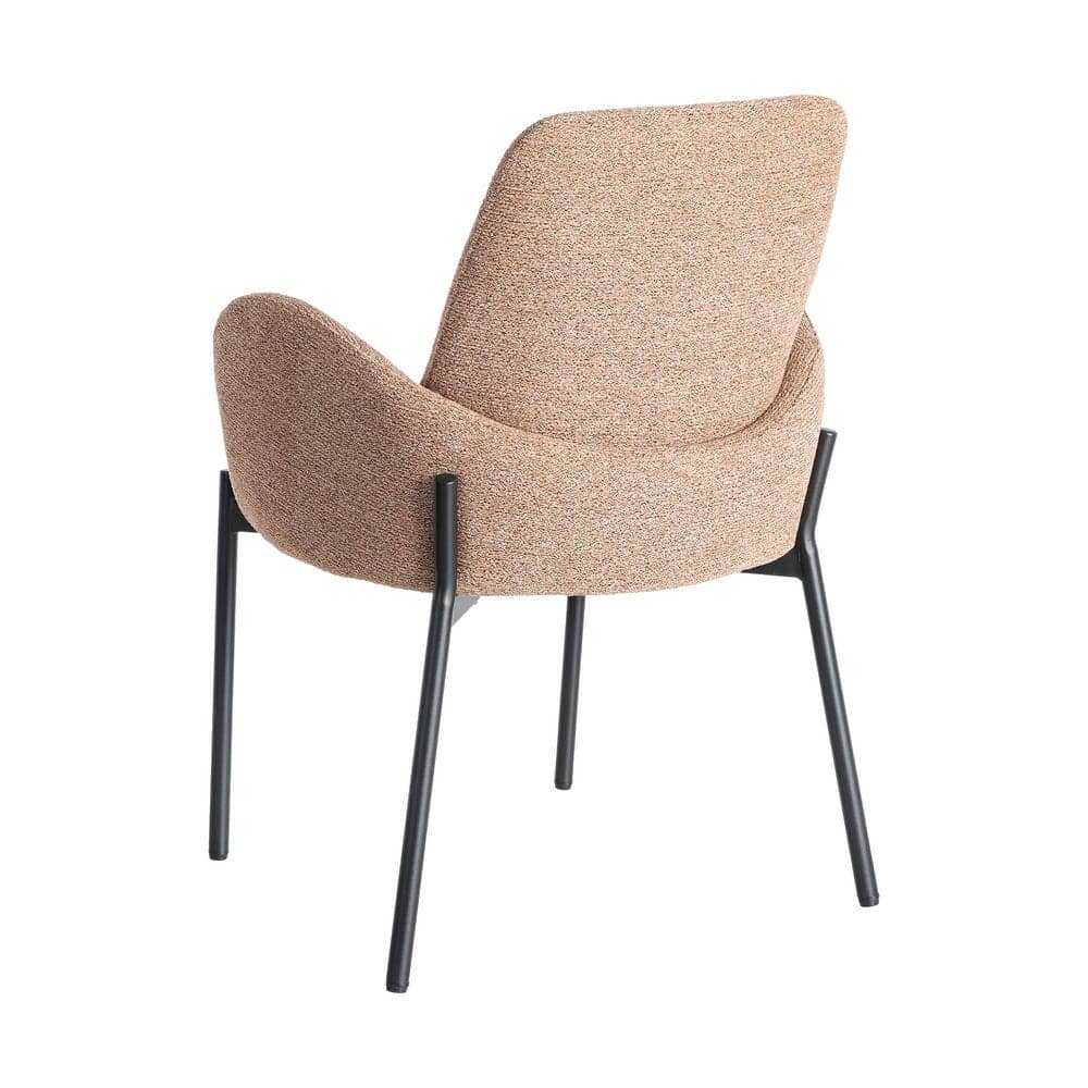 Silla Jaspeada Rosa Tejido-Metal 56x57x84 cm, No Apilable, Normativa EN16139 - Imagen 4