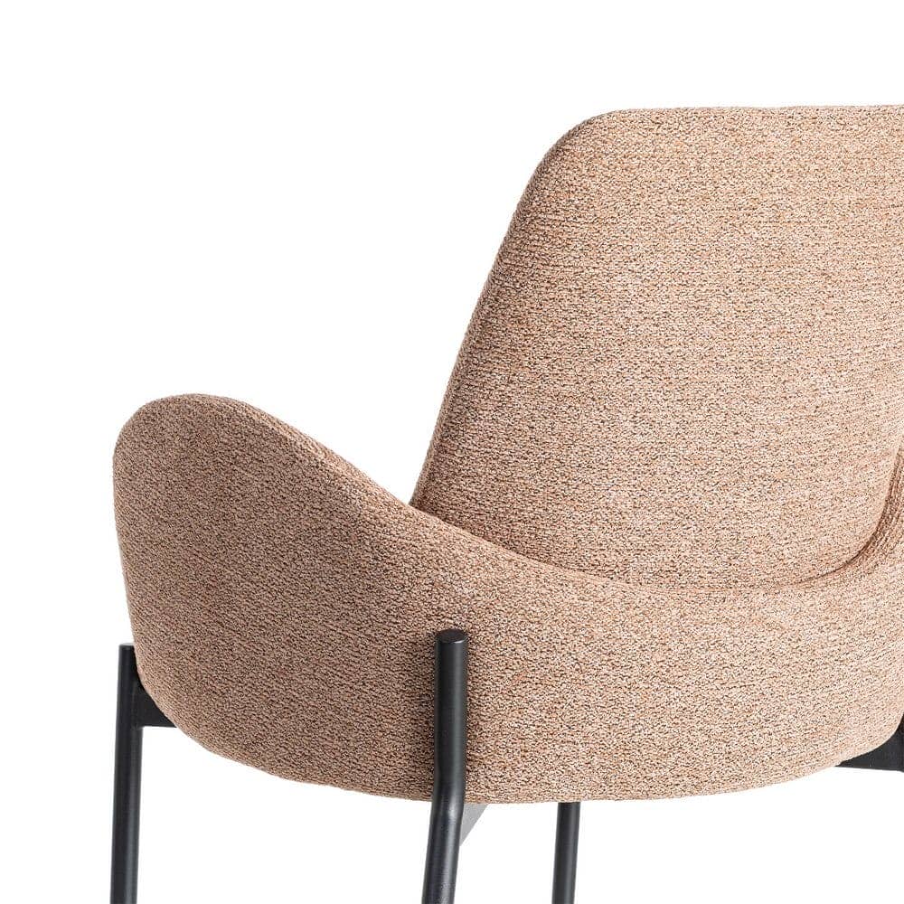 Silla Jaspeada Rosa Tejido-Metal 56x57x84 cm, No Apilable, Normativa EN16139 - Imagen 5
