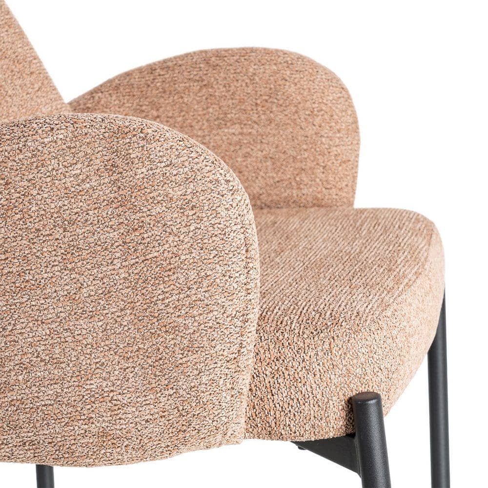 Silla Jaspeada Rosa Tejido-Metal 56x57x84 cm, No Apilable, Normativa EN16139 - Imagen 6