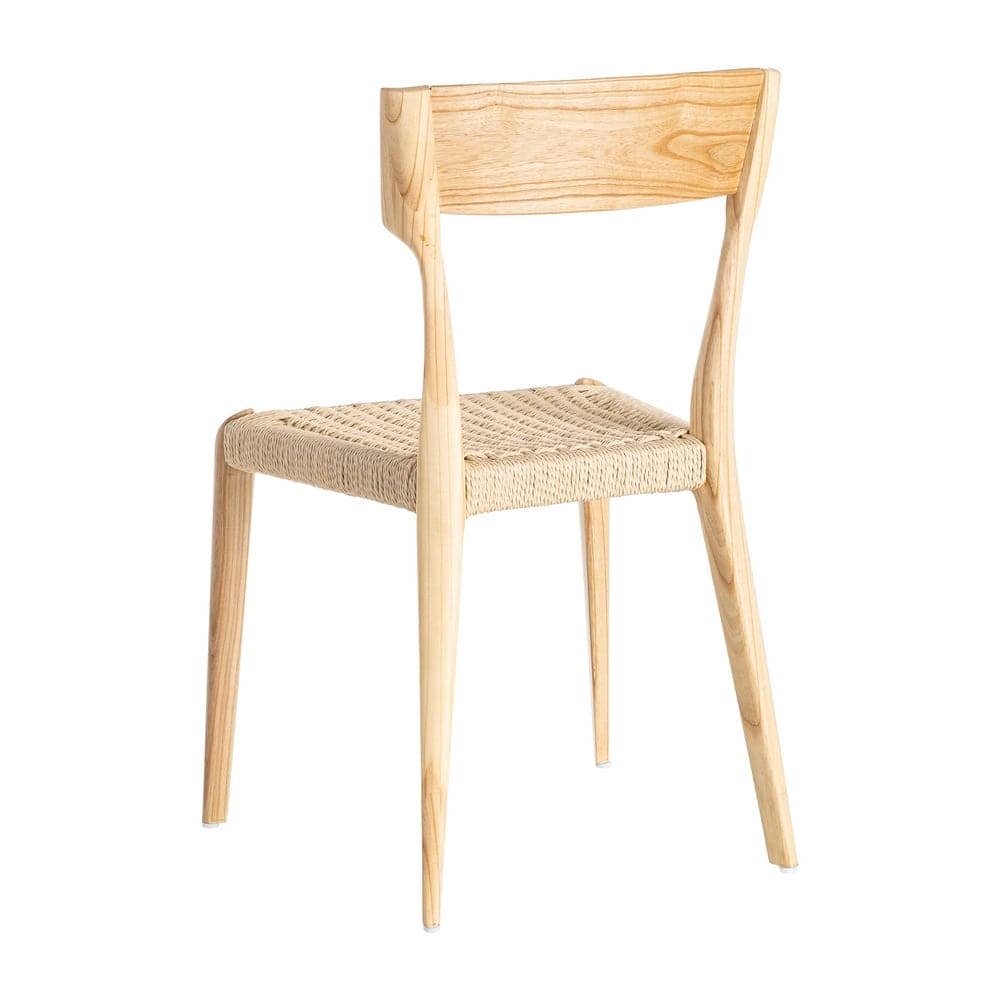 Silla Natural-Beige de Madera de Fresno, 46x50x81 cm, Sin Montaje - Imagen 4