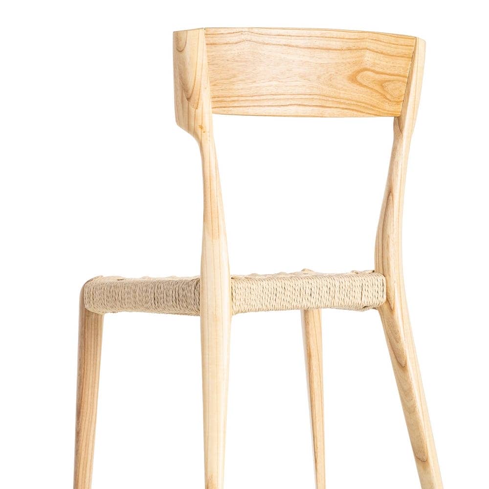 Silla Natural-Beige de Madera de Fresno, 46x50x81 cm, Sin Montaje - Imagen 5
