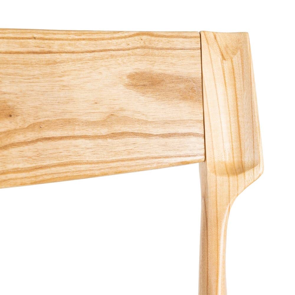 Silla Natural-Beige de Madera de Fresno, 46x50x81 cm, Sin Montaje - Imagen 8
